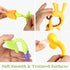 Chuya Teething Toys (4 Pack), BPA-Free Teething Toy for Baby, Banana Toothbrush for Infants 3-6 Months