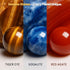 HCOREY 8-12, 8 10.9" 9" Solar System Model Kit for Kids Real Gemstone Planets Marbles, STEM Educational Space Toys