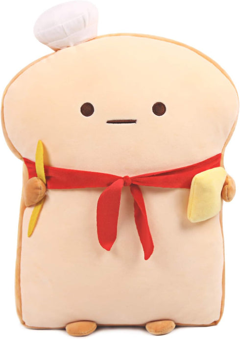 ARELUX 17.7in Funny Toast Bread Pillow, Cute Plush Hugging Pillow, Soft Food Sofa Cushion for Kids