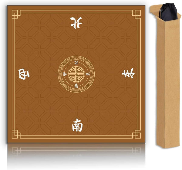 Mahjong Mat, Non-Slip Noise Reducing Game Mat, 31.5 Inch Mahjong Table Mat,Mahjong