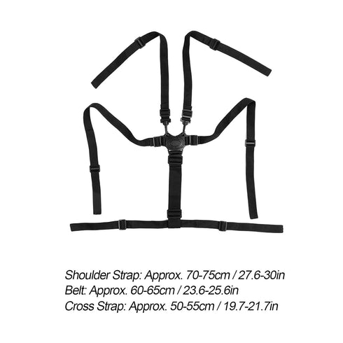 Baby Stroller 5 Point Harness Belt,Adjustable Baby Seat Safety Harness Belt Stroller Safety Belt Children Pushchair Strap Belt for High Chair Pushchair Stroller