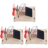 House Fan 3 Sets Fan for Home, Wooden Solar Model Educational Science Kit