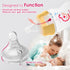 4.7oz 1 0+ Nenesupply Natural Baby Bottles Newborn Flow Feeding Bottles Breastfeeding Bottle for Breastfed Babies Wide