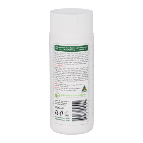3.5 oz ONEA Natural Apple Baby Powder - Talc-Free, Preservative-Free Natural Body Powder - Reduced Risk of Skin