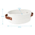 ABenkle Small Woven Basket, Mini Cotton Rope Storage Basket, Oval Decorative Toy Basket for Nursery, 9.4"