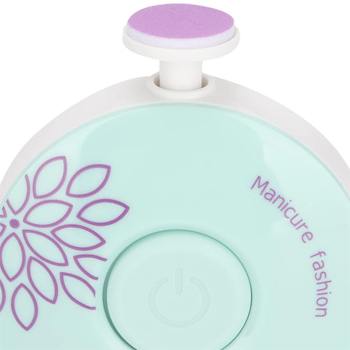 Trimmer, 6 ZJchao Electric Nail Safe Hygienic Portable Baby Nail Clipper for Newborn Toddler with Sanding Heads, ABS