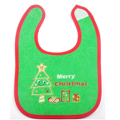 Christmas Baby Bibs, 4pcs First Xmas Baby Gift for Newborns and Toddlers
