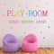 Playroom Share Imagine Laugh Wall Sticker, Colorful Stars Inspirational Quote Decals for Classroom Nursery