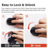 EUDEMON Child Safety Locks 3 Pack, Multi Use Strap Locks for Drawers, Fridges, Toilets, Easy to Install (Clear-Black)
