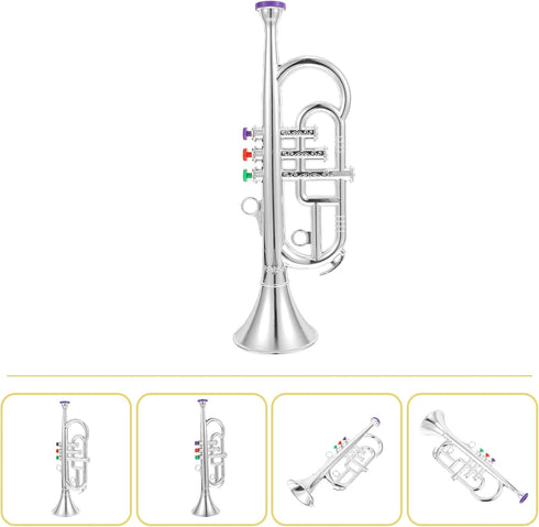 Toy Trumpet for Kids, Wind and Brass Musical Instruments for Kids, Musical Play Toy Trumpet, for Teaching Songs