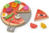 6 Set 12 3+ Tender Leaf Toys - Pizza Party - Slices of Realistic Pizza Toy with Different Toppings, Kraft Card Take-Out