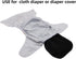 (10pcs-White&Grey Microfiber Inserts for Cloth Diapers Inserts)