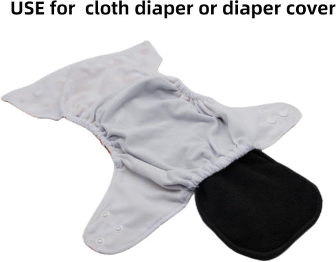 (10pcs-4 Microfiber Inserts for Cloth Diapers Layers Microfleece Inserts)