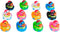Kicko 12 Assorted Rubber Ducks, 2 Inch Splat Pattern – Jeep Ducks for Kids, Baby Bath Toys, Sensory Play, Stocking