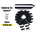 Set, Infant Car Seat Head Support Black White Stripes, Newborn Head Rest, Baby Strap Covers, Carry Cushion, Stroller