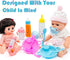 Baby Doll Accessories Magic Bottle Set - Disappearing Milk, Juice Bottles, Sippy Cups, and Pacifiers for Kids