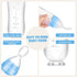 Nuanchu Baby Spoons 2 Pack, Silicone Baby Food Feeder, 3 oz Squeeze Feeding Spoon for Kids Toddlers (Blue)