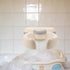 HONITANO 6-36 Baby Bath Support Stand Shower - Wall-Mounted Baby Shower Stand with Strong Suction Cups - Foldable