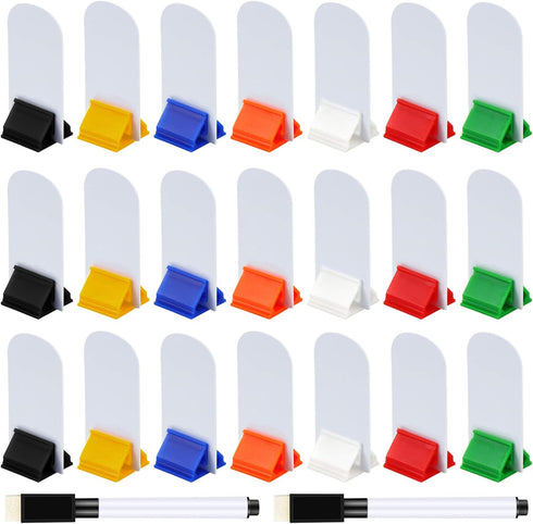 Meetory 45-Piece Blank Game Board Markers - Game Card Stands, Plastic Token Cards for Party Favors