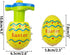 4 Pack Easter Eggs Light Up Spinning Tops with Flashing LED Lights for Kids Easter Basket Stuffers