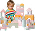 Set of 34 Jumbo Large Foam Blocks for Toddlers - Stacking Soft
