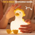 3-Level Dimming Flower Duck Silicone Night Light, Touch Rechargeable Nursing Lamp, Breast Feeding Gift, Baby Child Girl