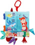 0-6-12-18 bebe mondo Fish Baby Books Toys Months,Touch Feel Crinkle Soft Cloth Books for Babies Infant Newborn, Baby
