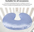Satin Nursing Pillow Cover Soft Washable Breathable Compatible Skin Friendly Breastfeeding Pillow Slipcover for Feeding