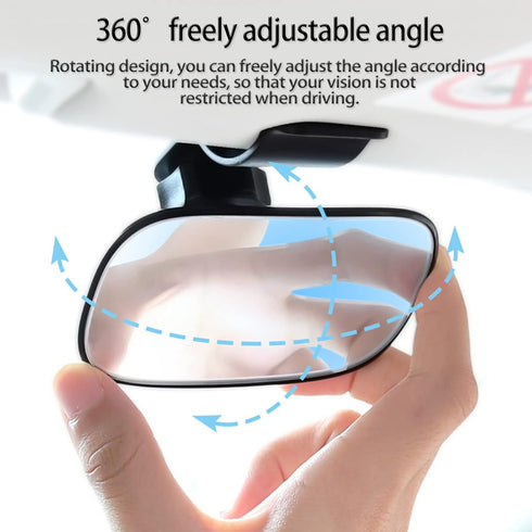 Universal Car Interior Rearview Baby Mirror, Wide Angle Convex Clip-on Mirrors for Viewing Rear Passengers