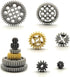 116 pcs Technical Gears Axle Pin Connectors, Wheels Connectors for Building Brick Accessories
