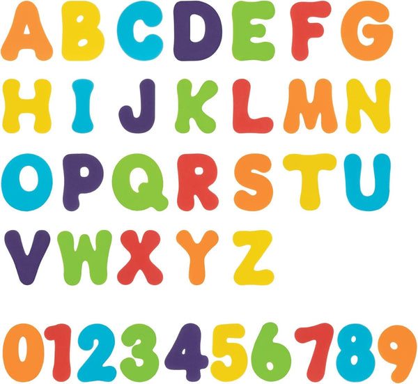 Nuby Foam Bath Letters and Numbers for Toddlers - Bath Toy Set