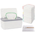 54 Packs Flannel Cloth Baby Wipes with Dispenser, Reusable Natural Skin-Friendly Baby