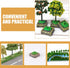 10pcs Miniature Trees and Model Trees Base for Diorama, Fake Trees for DIY Micro Landscape Sand Table