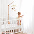 36 Inch let's make Baby Crib Mobile Arm - Wooden Mobile Arm Upgraded Adjustable Mobile Holder for Crib Mobile Hanger