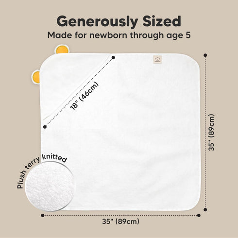 KeaBabies Baby Washcloths and Baby Hooded Towel - Soft Baby Wash Cloths for Newborn, Kids - Baby Towel, Toddler Towels