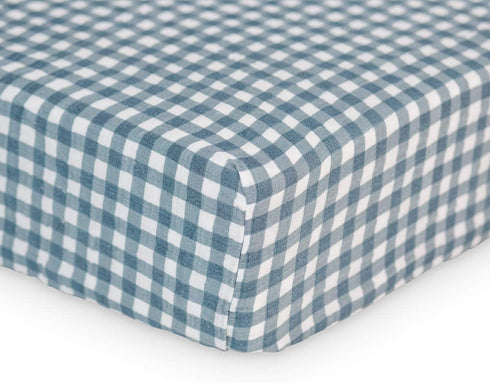 Lulujo Muslin Crib Sheets - Fitted Crib Mattress Sheets for Boys and