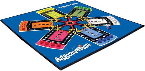 Aggravation with Retro Artwork by Winning Moves USA - Classic Marble Race Game for 2 to 6 Players