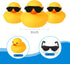 36 36 Chivao Pcs Mini Rubber Ducks with Sunglasses Rubber Ducks in Bulk Bathtub Duckies Toys for Kids Christmas