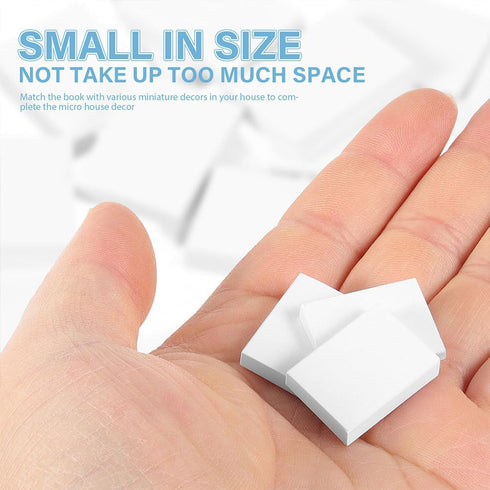 150 Totority Pcs Dollhouse Miniature Books Kit - Blank Mini Books for Bookshelf Accessories, Decoration, Fun Model Doll