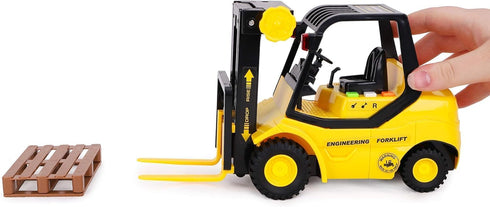 Toyland 23cm (9") (1:16) 3+ Friction Powered Forklift Pallet Truck - Scale - Boys Construction Toy with Lights & Sound