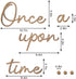 JarThenaAMCS Once Upon a Time Wooden Sign Reading Corner Sign Nursery Wall Decor for Kids Bedroom Bookshelf Home Decor