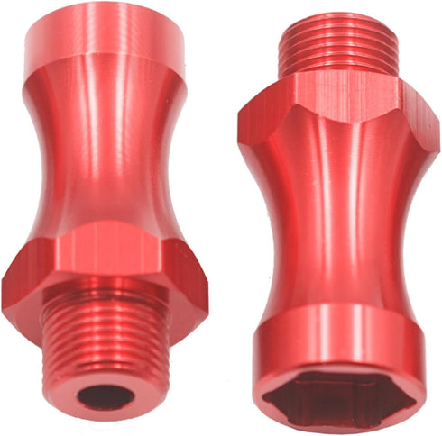 4Pcs ShareGoo Aluminum Wheel Extension Hex Drive Hub Adapter, 12mm to 17mm, 30mm Offset for Tamiya Axial RC Cars