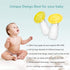 Wanateber 2 Pack 100% Silicone Manual Breast Pump with Protective Lid, Food Grade Silicone, Whole Shaped Technology