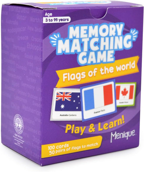 Menique, Flags of The world, Memory matching game