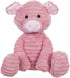 Apricot Lamb Plush Toys, 8.5 Inch Corduroy Pig Stuffed Animal, Soft Cuddly Gift for Child