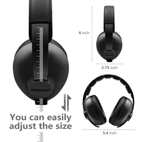 Baby Noise Cancelling Headphones for Ages 3 Months to 3 Years (Black)