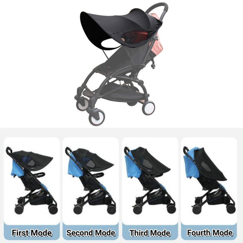 Sun Shade for Strollers, Universal Cover with Breathable UV Protection, Adjustable Summer Stroller Accessories