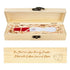 Xtlonbom Pregnancy Test Keepsake Box,Baby Footprints Wooden Pregnancy Test Gift Box Pregnancy Announcement
