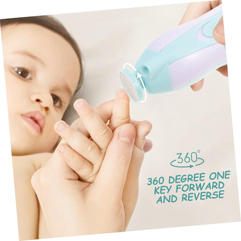 Trimmer Set Toddmomy Electric Nail File for Boys and Girls Safe Electric Nail Multiple Heads Baby-Friendly for Manicure