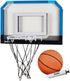 Franklin Sports Over the Door Indoor Mini-Basketball Hoop for Kids with Ball and Pump